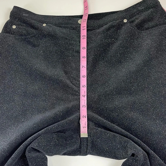 7 for all Mankind Roxanne Ankle Jeans Womens Size 28 Black Skinny Raw Hem - Picture 8 of 10